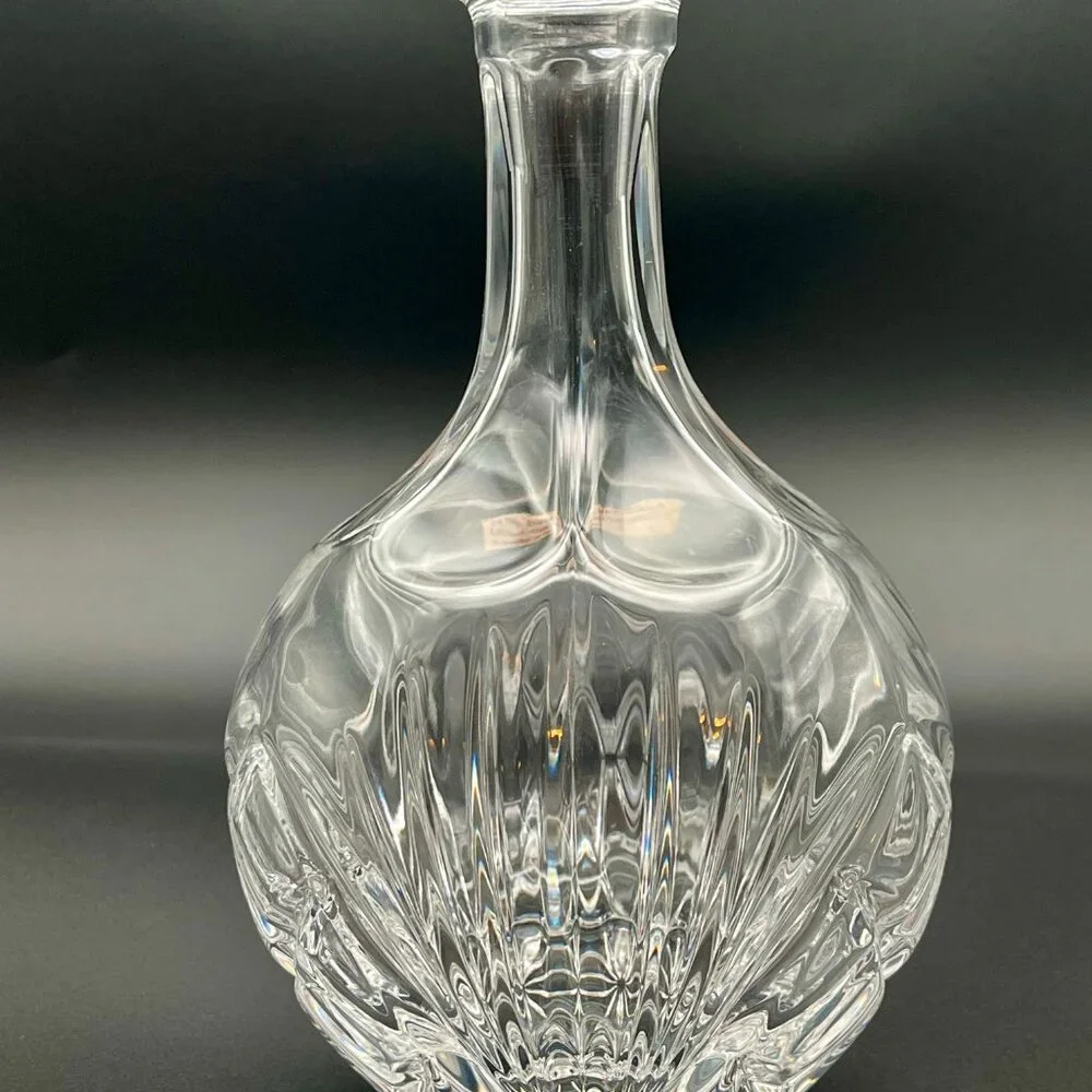 Vintage 9” Bavarian Crystal Vase Nachtmann Germany. Marked‎ label
